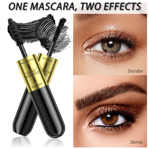 2-In-1 Smudge Proof Mascara With Essence Black Waterproof & Fibre Mascara Multifarious Effects-Mascara For Sensitive Eyes-Lash Princess Mascara-Sky High Mascara-Black Mascara Long Lashes-4D 5D Mascara - Image 6