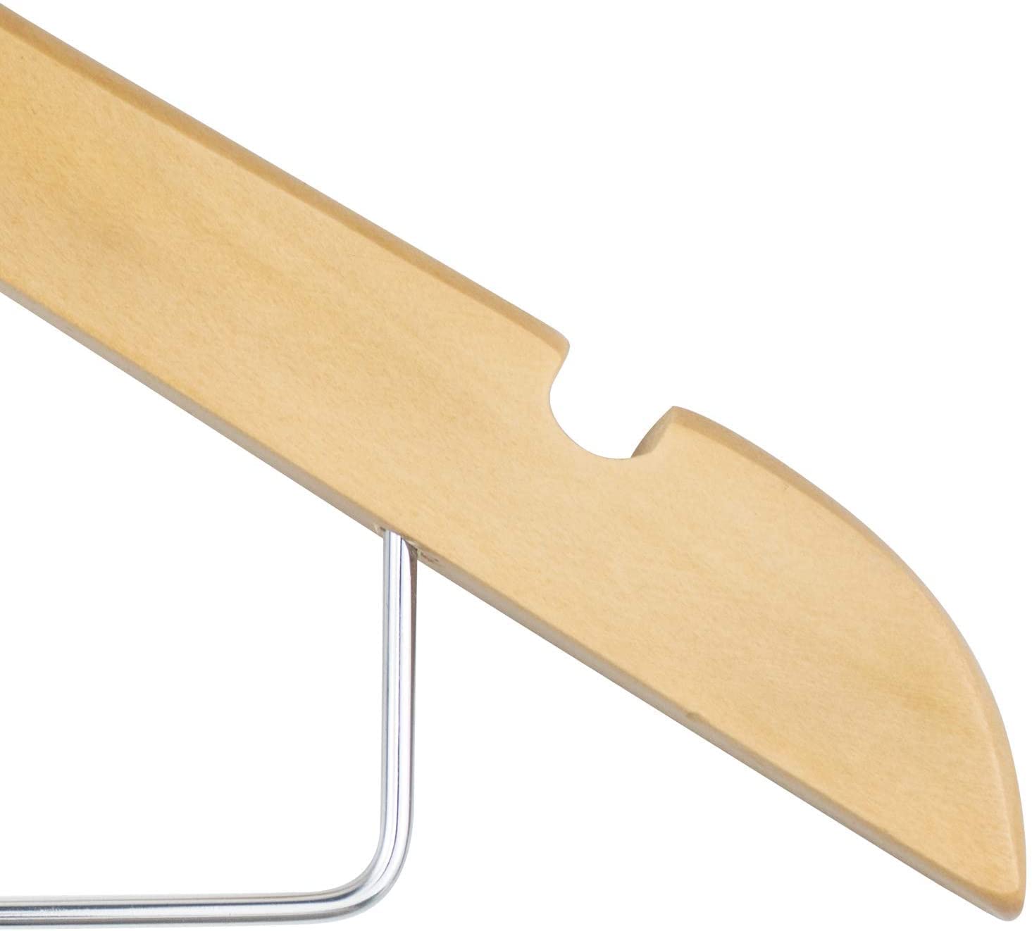 Tosnail Lot de 12 cintres en Bois Tosnail - avec Cadre de Serrage - 43 cm