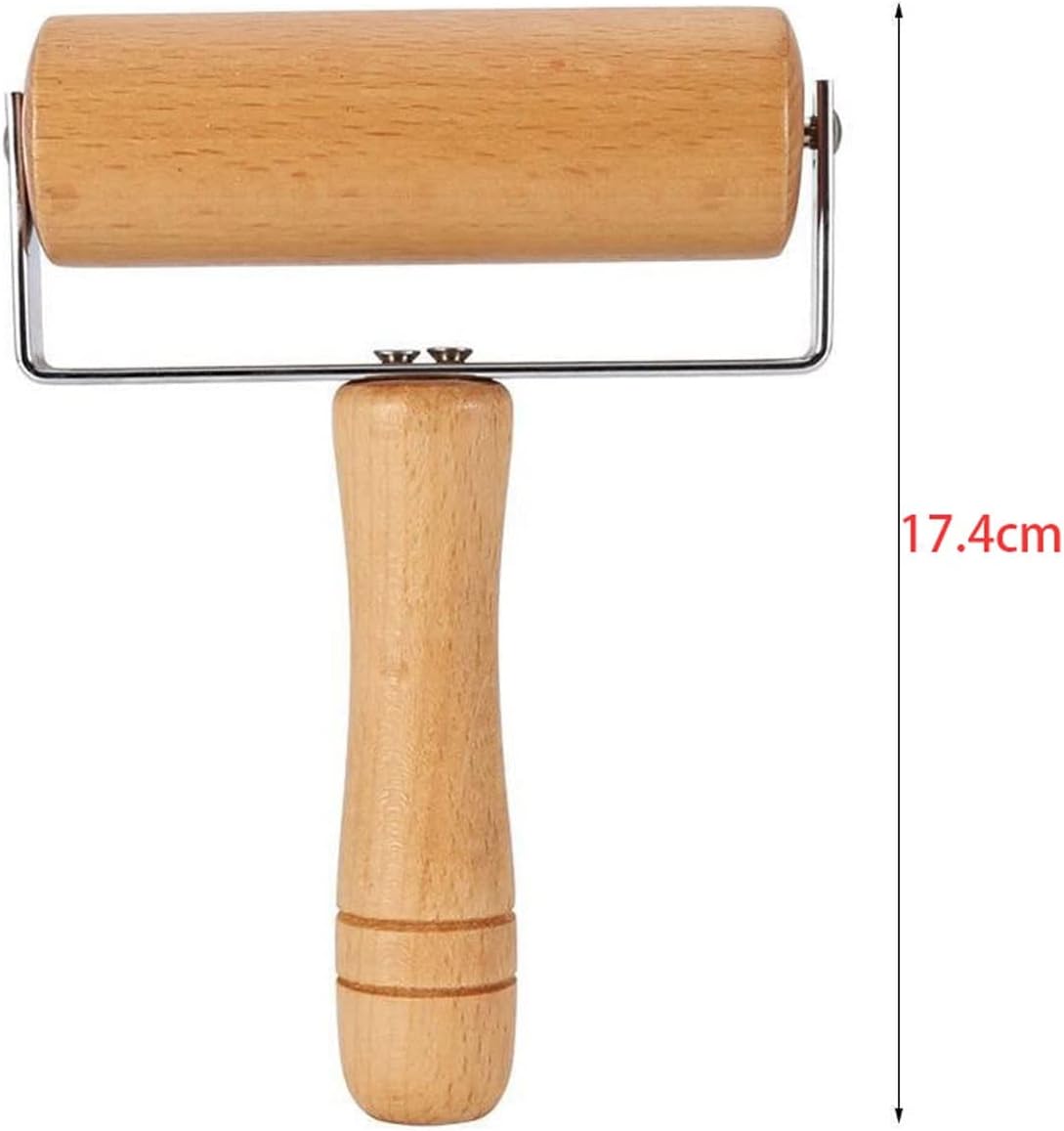 Rolling pin Wooden Pastry Rolling Pin Roller Pastry and Pizza Baker Roller Baking Crush Nuts Crackers Cookies Rolling Tool Kitchen Utensils (Color : 1) (4)