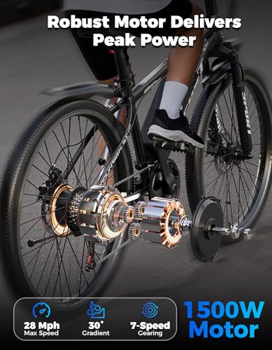 ASKGO 7-Speed Electric Mountain Bike