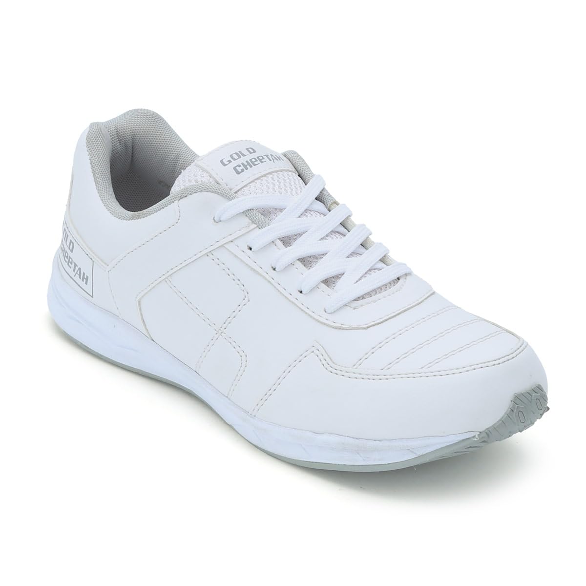 TUFF Gold Cheetah Sports Shoes | Running, Walking,Cycling, Football & Cricket Shoes for Men (White) (White, 9) (B0CRBBDKL8) Amazon Price History, Amazon Price Tracker