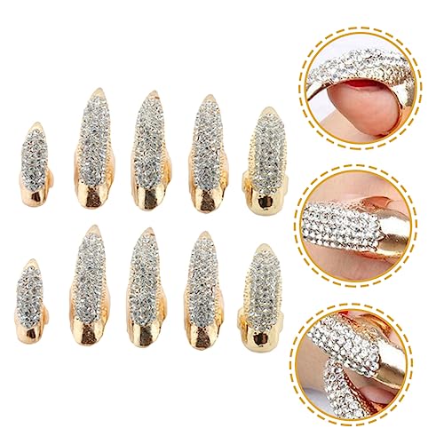 Bagues griffes strass pour soirées gothiques et festivals de mode - 7