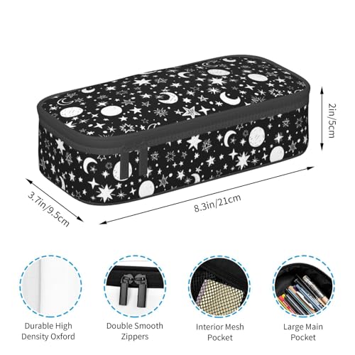 Image of Star Moon Sun Cartoon Pencil Case Organizer Big Capacity Pencil Pouch Stationery With Zipper School Supplies Pencil Bag For Girls Boys Office, j56tsd