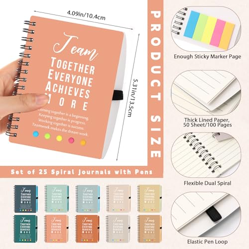 Cadeaux de rentrée pour professeurs : 25 sets de carnets avec stylos Jetec