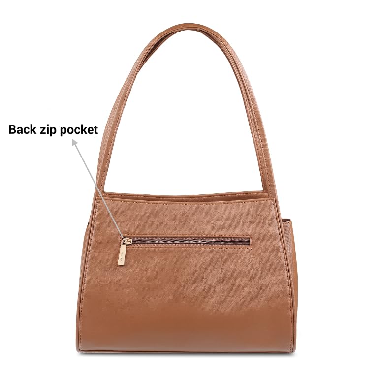 Image of Metro Faux Leather Premium Zipper Casual Shoulder Bag For Women