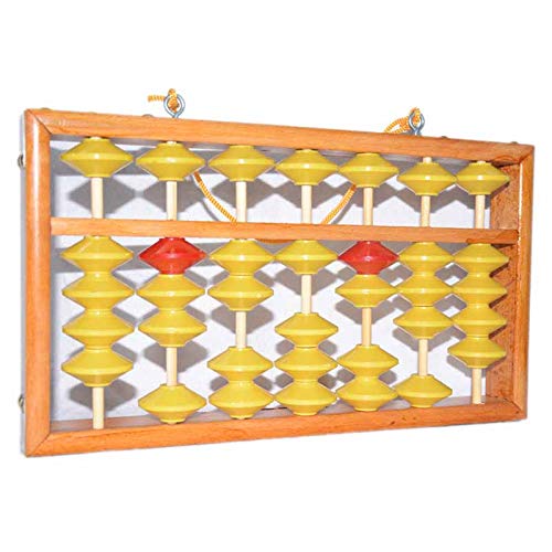 7 Colonne Non-Glissement Pendaison en Bois Boulier Chinois Soroban Outil EDucatif Calculatrice MathéMatique pour ETudiant Professeur