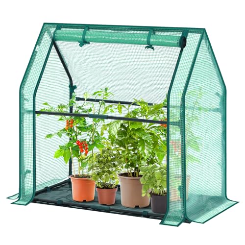 Mini Greenhouse for Indoor Outdoor: Ohuhu Tabletop Portable Green House