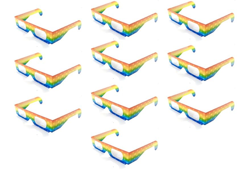 Gravitis 10x Solar eclipse glasses for solar eclipse 2024 viewing,ISO 12312-2 eclipse glasses, Multicolour, One size