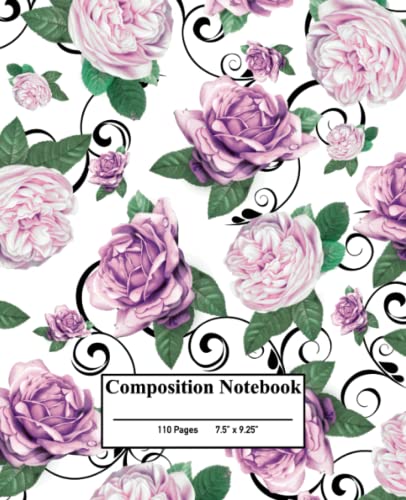 Carnet de composition rose violette : fini les pages blanches, écrivez enfin