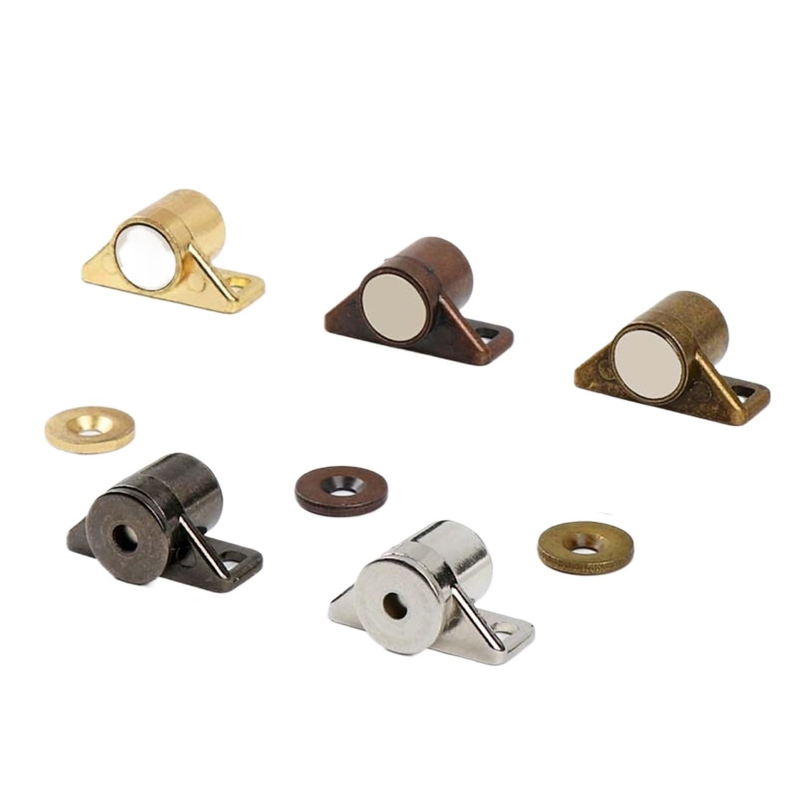 Ppqiru White 10Pcs Cabinet Door Catch Magnetic For Cupboards