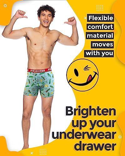 JOE BOXER Mens Boxer Briefs 4-Pack – Breathable Cotton Stretch Boxer Briefs for Men Pack of 4 - Mens Underwear4