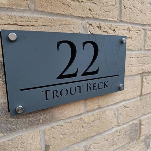 Plaque de maison WOMB extérieure pour valoriser votre entrée avec un numéro 3D