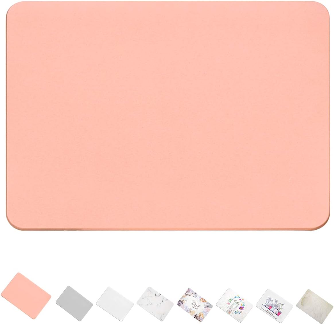 Taolnchu 珪藻土 バスマット 無石綿 速乾 けいそうどまっと ゼロアスベスト 内祝い 吸水性 足さら珪藻土バスマット調湿 ピンク 滑り止め付き 抗菌 防カビ 珪藻土マット L 消臭 珪藻土バスマット