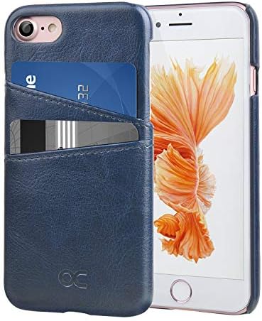 OCASE iPhone 8 Wallet Case, iPhone 7 Case Leather Phone Case [Card Slot] [Camera Protection ] [Precise Cut-Out ]- Case for Apple iPhone 8 and iPhone 7 (Blue)