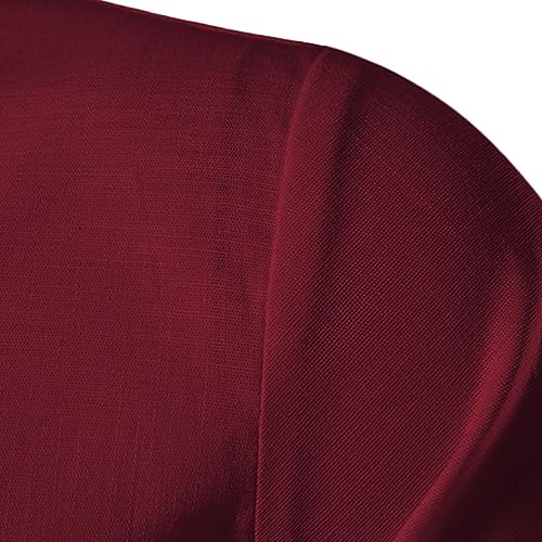Image of Vida Loca Men's Cotton Linen Plain Stitched Half Sleeve Shirt