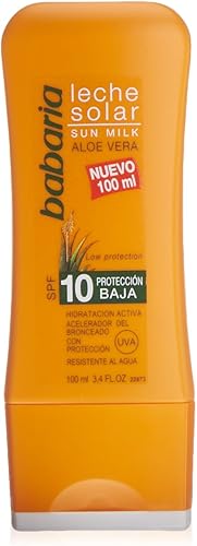 BABARIA LECHE SOLAR SPF10 100ML ALOE VERA
