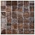 Parrotile Glass Backsplash Tile for Kitchen Bathroom Wall Antique Bronze Brown 2x2 Glass Mosaic Tiles (Box of 5 Sheets)