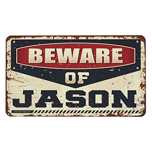 Tapis de souris grand format Beware of Jason avec base antidérapante 36x60