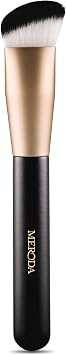 MERODA  Essential Make Up Brush [ANGLED FORM] - Blending Brush for Foundation & Concealer - Contouring Tool for Flawless Finish - Beautybrush Vegan & Cruelty Free - Brushes with Synthetic Fibers
