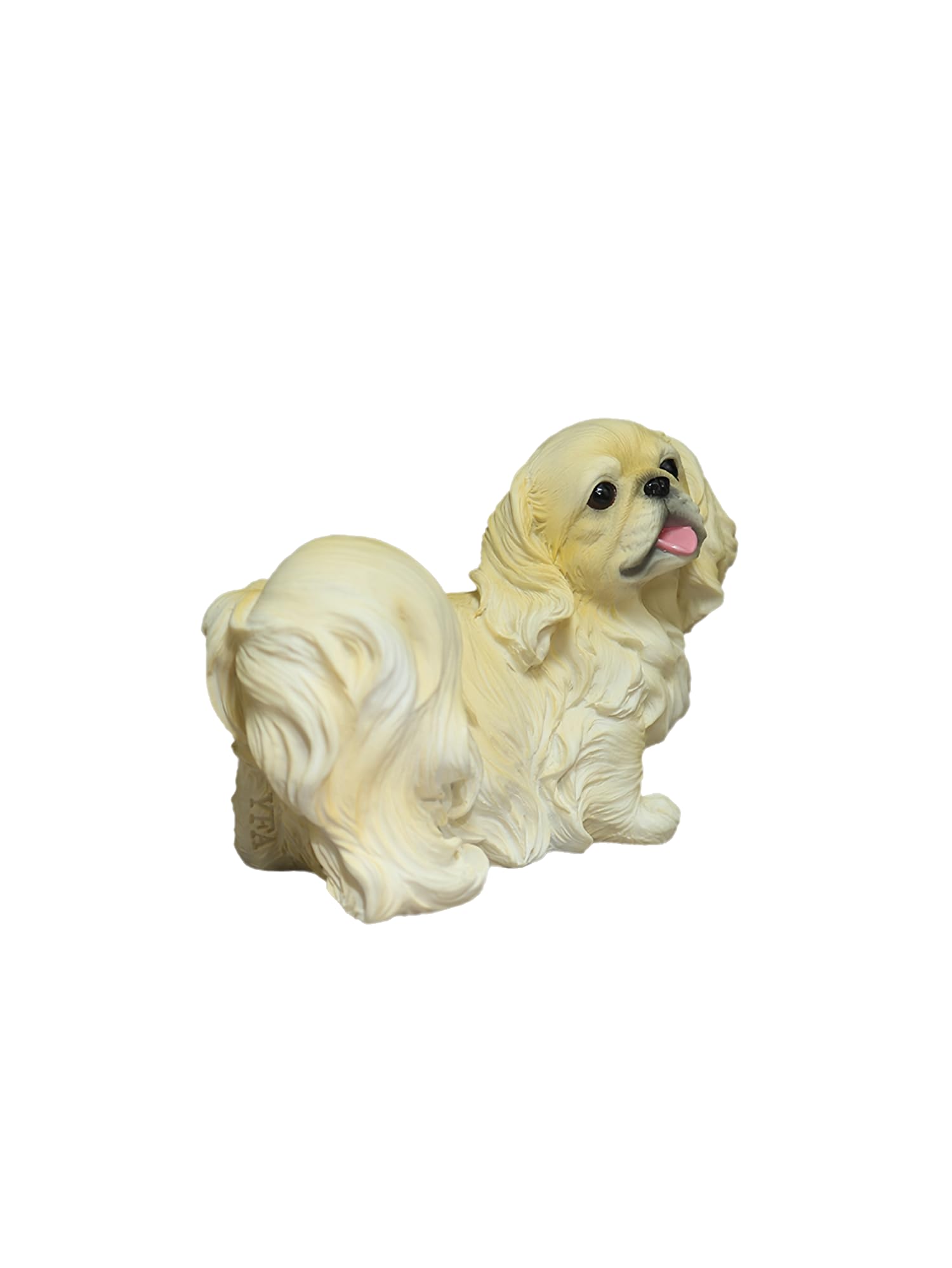 Amazon.co.jp: TALKLEK リアルな樹脂ペキニーズの置物、犬のメモリアル