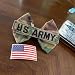 Military Hair Bow with Replaceable Name Tape - OCP Tactical Hair Bow (Multicam OCP)