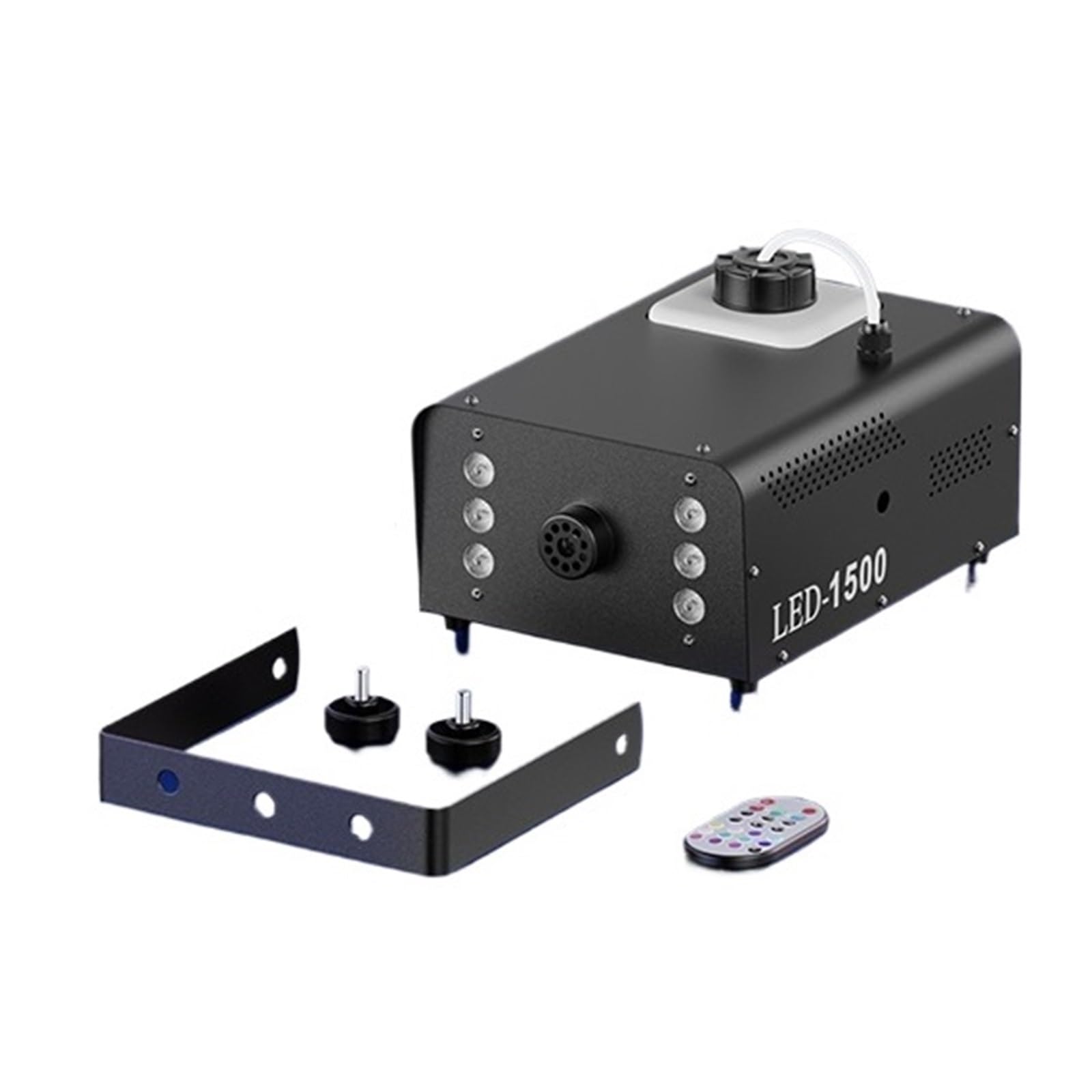 1500W Wytwornica Dymu RGB 6LED Efekt Sceniczny Oświetlenie Pilot Zdalnego Sterowania Do Dyskoteki, Klubu Nocnego, Baru, Imprezy, Koncertu EnergooszczęDna Mocna