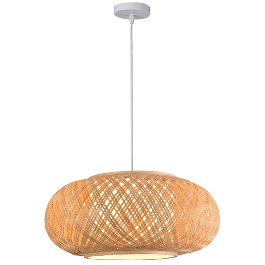 Plafond tissé en soie pour îlot de cuisine, suspension artisanale 40cm style bohème chic