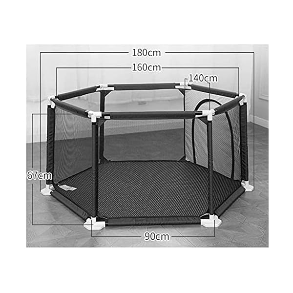 Baby play yard6 panel baby gate playpenindoor safety baby fence for the houseextra large anti fall play pen for toddler safe and sound  urban country home decor