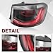 JINCHEN Tail Light Assembly Compatible with 2017 2018 2019 2020 2021 Jeep Compass Outer Taillight Brake Lamp (Right passenger side)