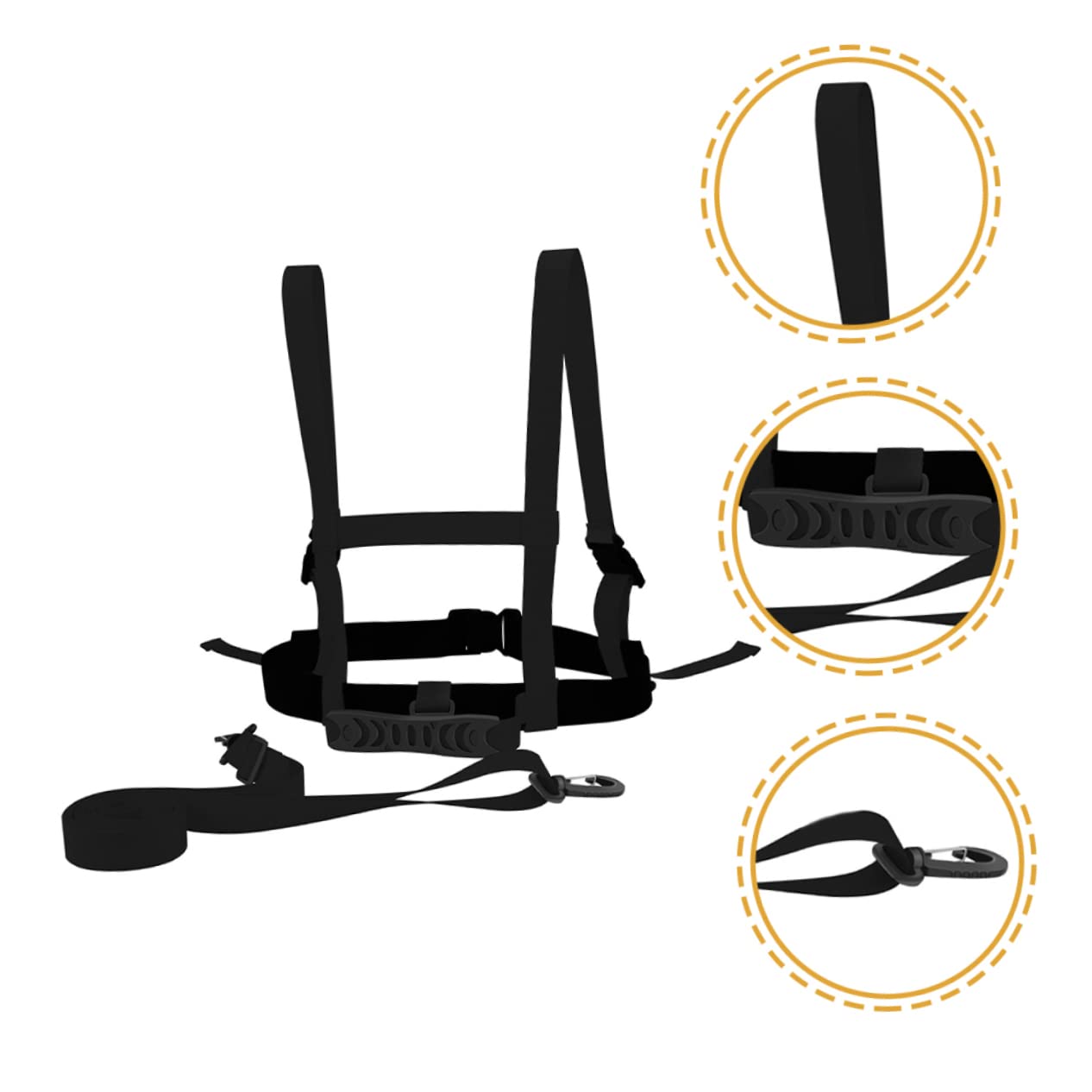 SUPVOX Skiing Ski Harness Ski Training Belt Skiing Supply Adjustable Shoulder Harness for