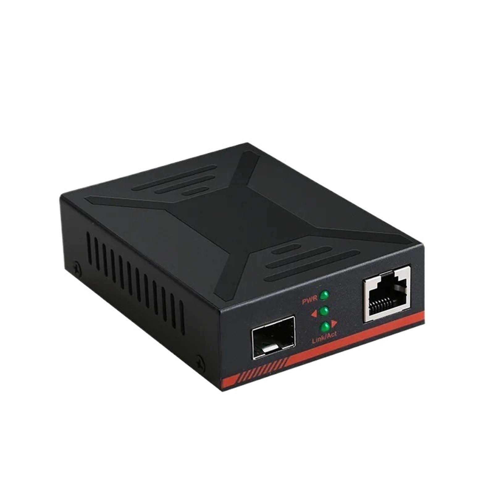 2PCS 10/100/1000Mbps Gigabit ottica singola fibra ricetrasmettitore-convertitore multimediale -SFP