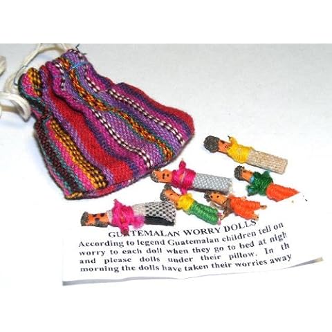 Worry Dolls: Set of 6 in a colorful bag Cover