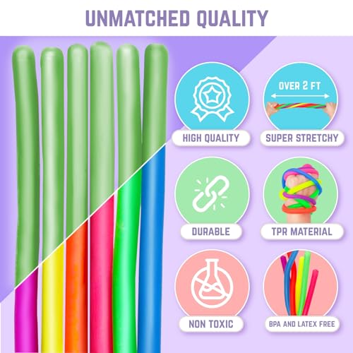 image for BUNMO Stretchy Strings | Sensory Toys for Toddlers 1-3 | Stimulating &
