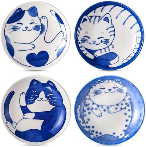 4 Pièces Bols À Sauce Soja En Céramique, Assiettes À Sauce Soja, ...