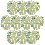 OATIPHO 10 Blatt Einladungskarten Sommer Themenkarte Blattform Hawaii Stil Partykarten mit Botschaft Leicht Tragbar für Geburtstagsfeier