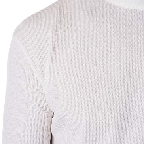 Image of Alpine Swiss Mens Thermal Long Sleeve Top Underwear Crew Neck Shirt Waffle Knit Henley Base Layer