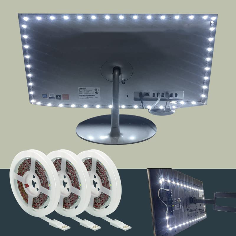 Tira LED con sensor infrarrojo 3.2 ft luz blanca USB 5V miniatura 3