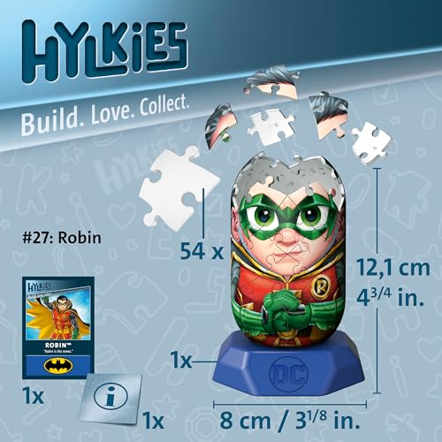 Ravensburger Hylkies No.27 DC Robin - Collectable Toys and Gifts for Kids and Adults Age 8 Years Up, Multicolor - Image 3