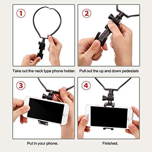 Miniatura 4 de Soporte para el cuello perezoso Soporte universal para colgar en el cuello Soporte para teléfono inteligente Cámara deportiva Herramienta de