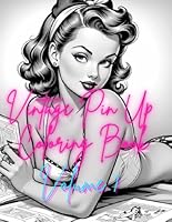 Vintage Pin Up Coloring Book: Volume 1 B0F5QQ6BHL Book Cover