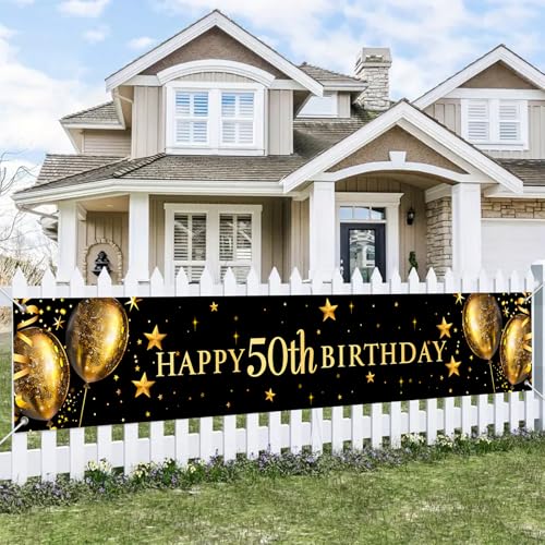 BlissYard Happy 50th Birthdayoi[ S[hX^[ o[ p[eB[fR[V z[Zu[Vʐ^wi 118x20C` |GXen LOTC ̎qj̎qւ̃Mtg