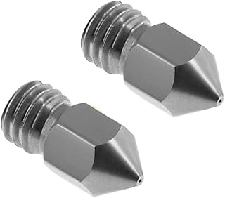 5/10PCS New MK8 Stainless Steel Nozzle Extruder Head Compatible With A8 A8Plus Ender 3 CR10 3D Printer Parts Update Nozzles 0.2-1.0mm (Color : 10PCS, Size : 0.4mm)