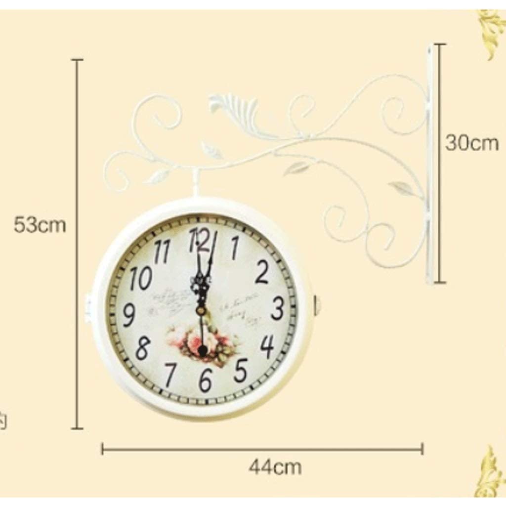 Amazon.co.jp: 壁掛け時計レトロ鍛造鉄壁掛け時計-20インチ