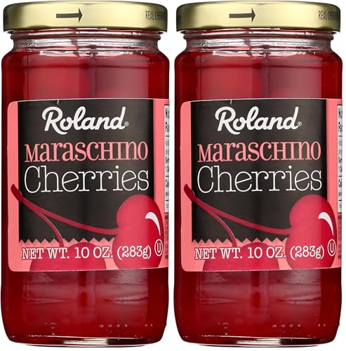 Roland Premium Maraschino Cherries With Stems, 10 Ounce Jar, Pack of 2 image 4