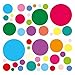 dekodino® Sticker mural cercles de couleur 50 pièces pépinière fille garçon