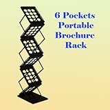 DSM TM 6 Pocket Literature Magazine Catalog Brochure Rack Holder Portable Pop up Trade Show