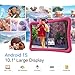10.1 Inch Kids Tablet Ages 8-15, Android 15 Tablet for Kids,6G+32GB up to 128GB,6000mAh Battery,Dual Camera,WiFi,BT 5.0,Best Electronics Tablets Gift for Kids,Shockproof Protective Case (Pink)