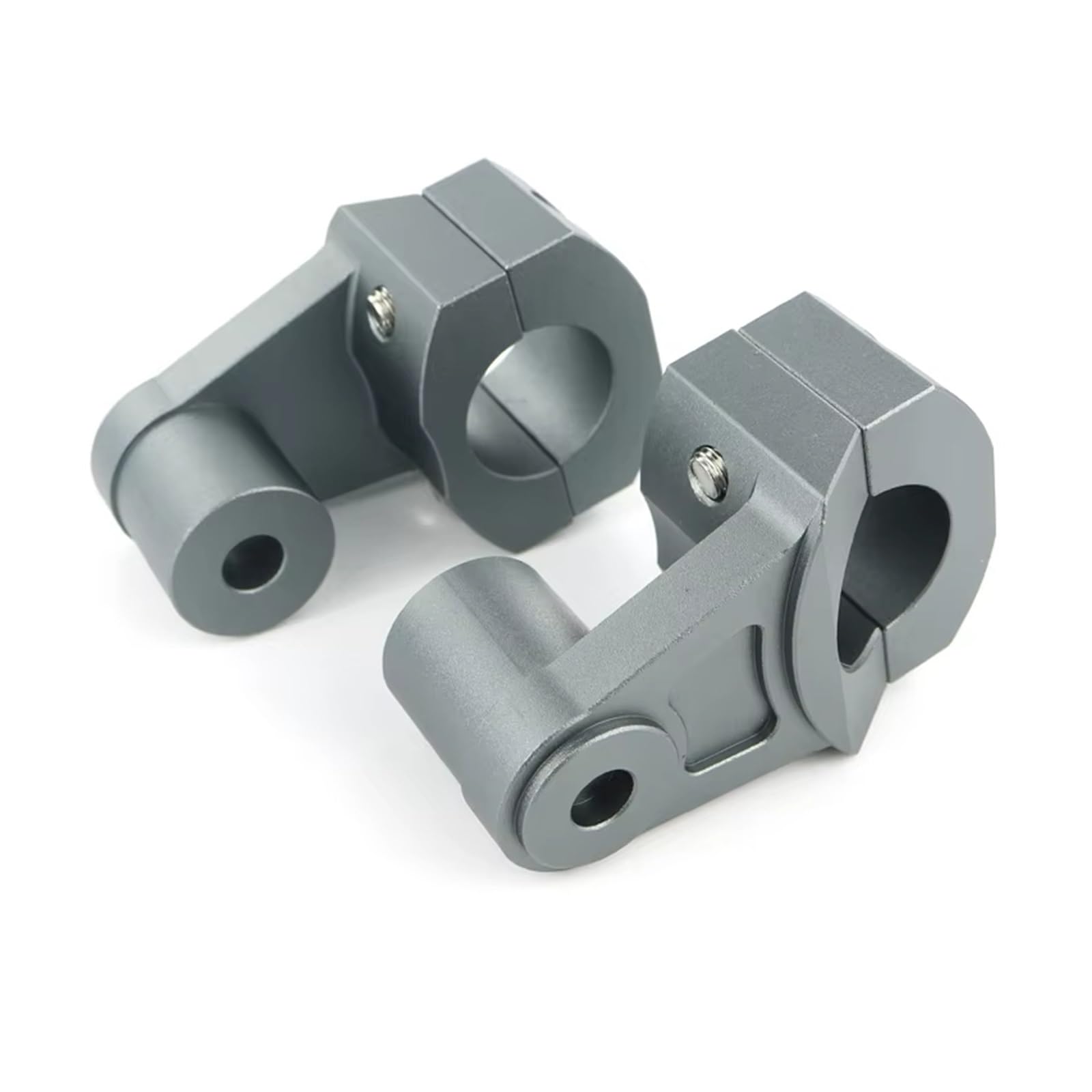 Para MT-03 2006-2014 2016-2019 22mm 7/8 "elevadores De Manillar De Aluminio CNC Para Motocicleta Barra Estándar Moto Manillar Elevador(Plata)