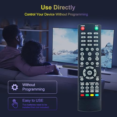 Télécommande de rechange pour TV RCA résout boutons bloqués RTU5820 - 5