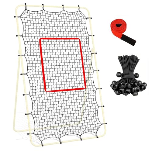 Red de Volley-Ball - Estación de entrenamiento de habilidades, dimensiones de 210 cm con zona, acero recubierto de polvo, tensión elástica, para exterior, jardín, patio, playa, casa, GY
